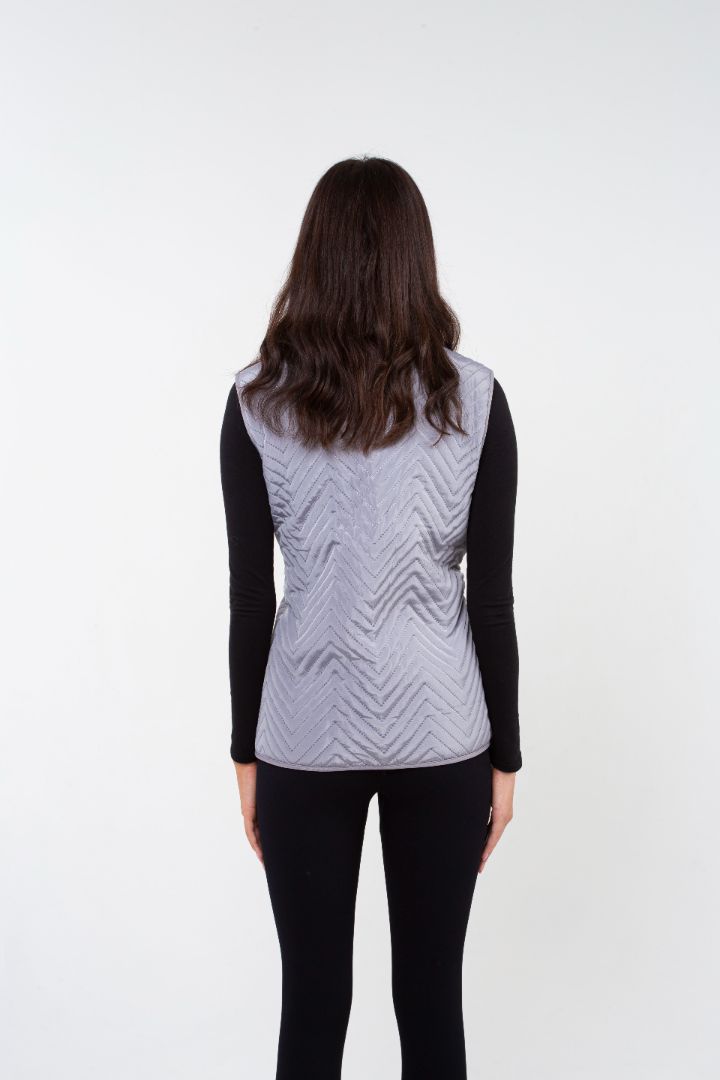 Women's Snug Gilet - Grey - Vesuvius 
