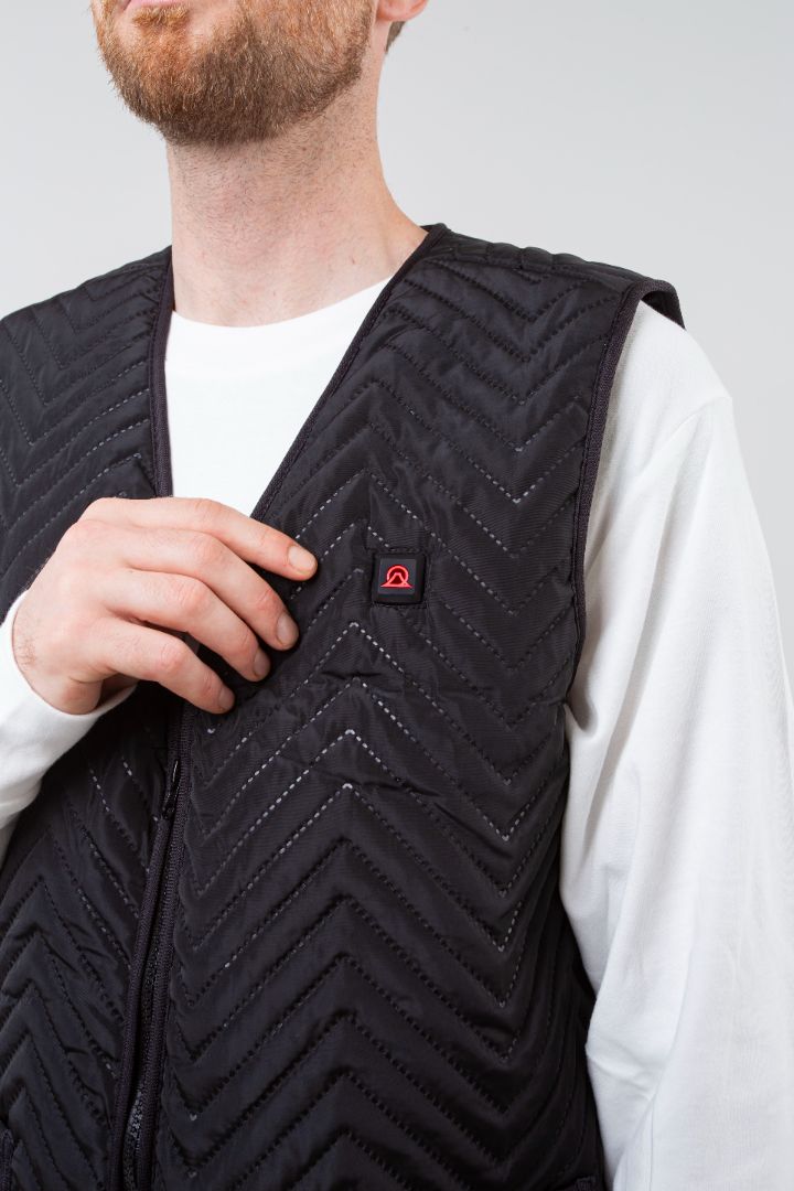 Men's Snug Gilet - Black - Vesuvius 