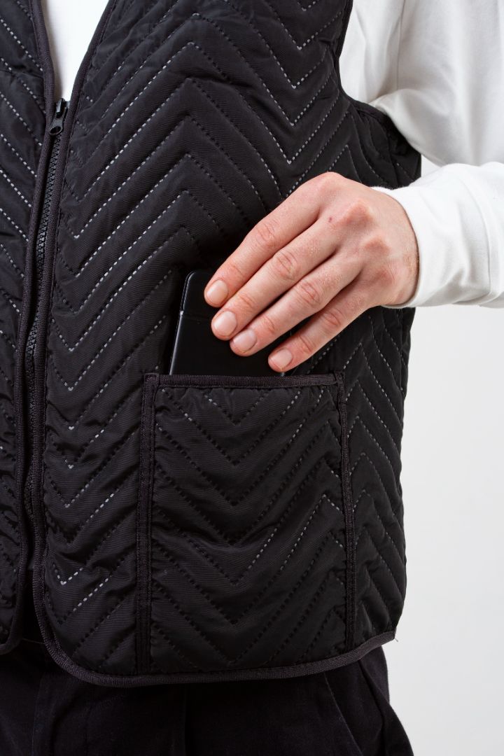 Men's Snug Gilet - Black - Vesuvius 