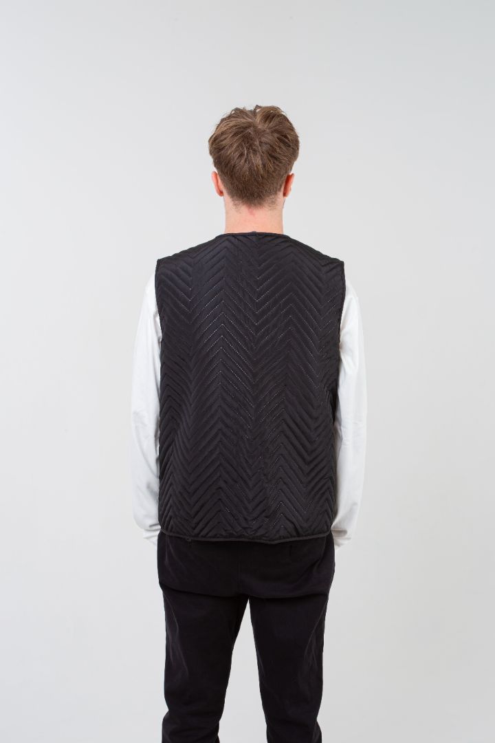 Men's Snug Gilet - Black - Vesuvius 