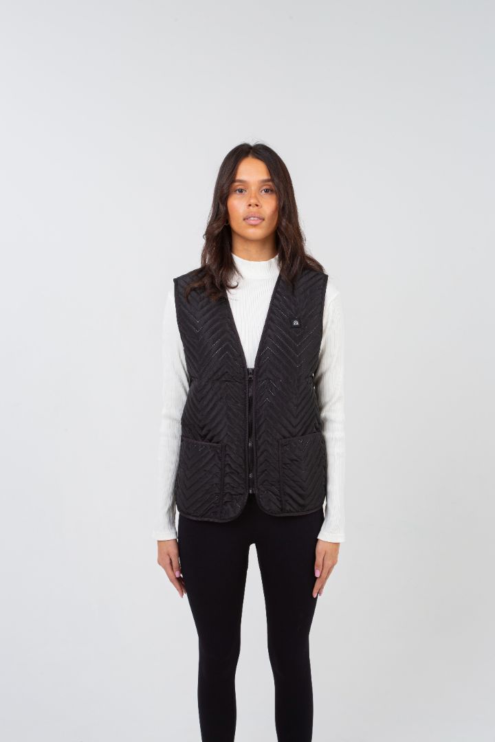 Women's Snug Gilet - Black - Vesuvius 