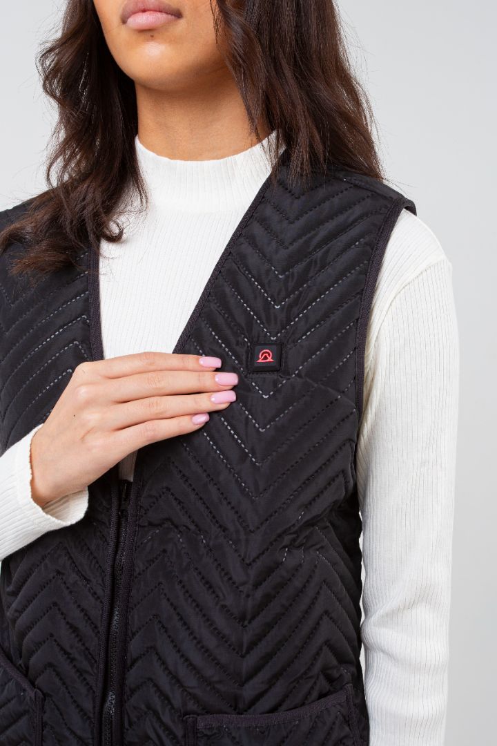 Women's Snug Gilet - Black - Vesuvius 