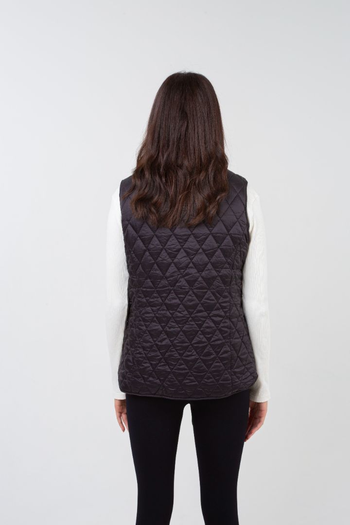 Women's Reversible Thor Gilet - Black - Vesuvius 